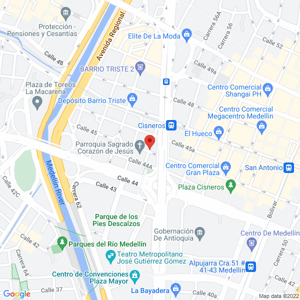 Mapa de Reencauchadora Egollantas