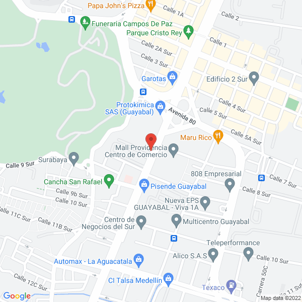 Mapa de Reencauchadora Mejia S.A.