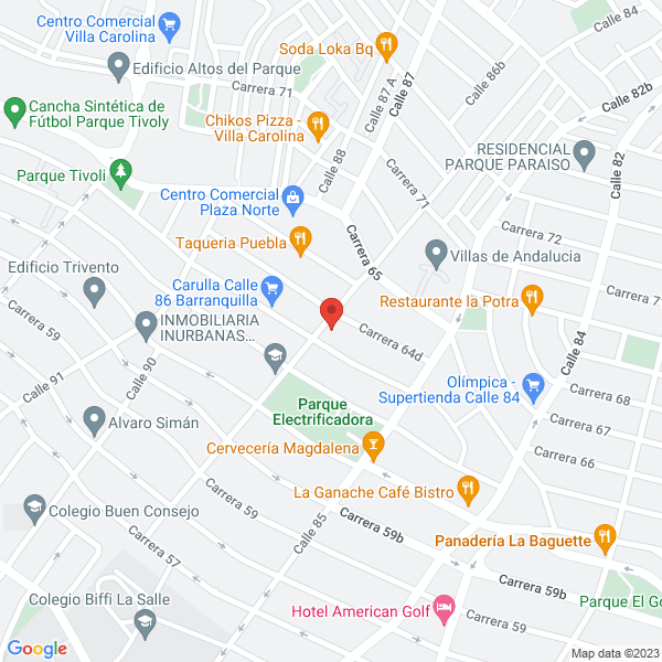 Map of Hogar Geriatrico Refugio Fe Y Esperanza