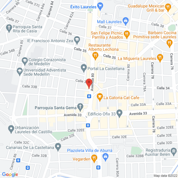 Mapa de Rinconcito Italiano