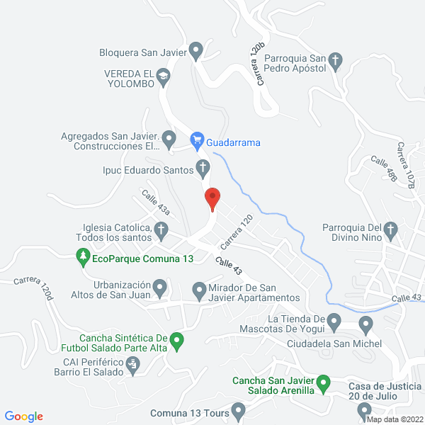 Mapa de Rindegas San Javier