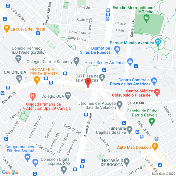 Mapa de Salsamentaría Sabore Y Cía. Ltda.