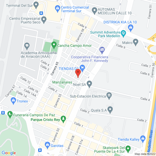 Mapa de Samara Cosmetics S.A.S.