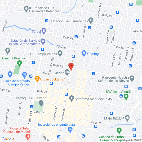 Mapa de Sara Comunicaciones