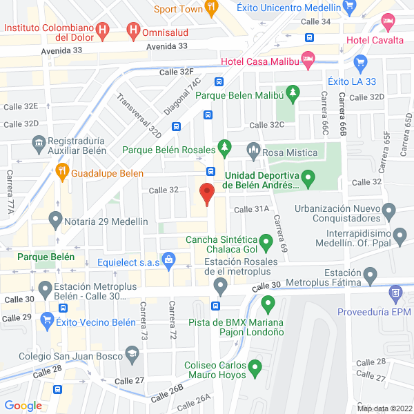 Mapa de Sastrería JM Exclusivos