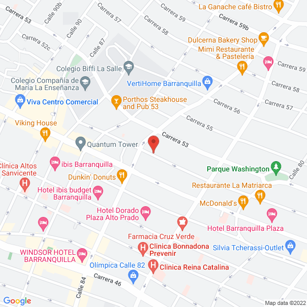 Map of Seguros E Inversiones José Juliao