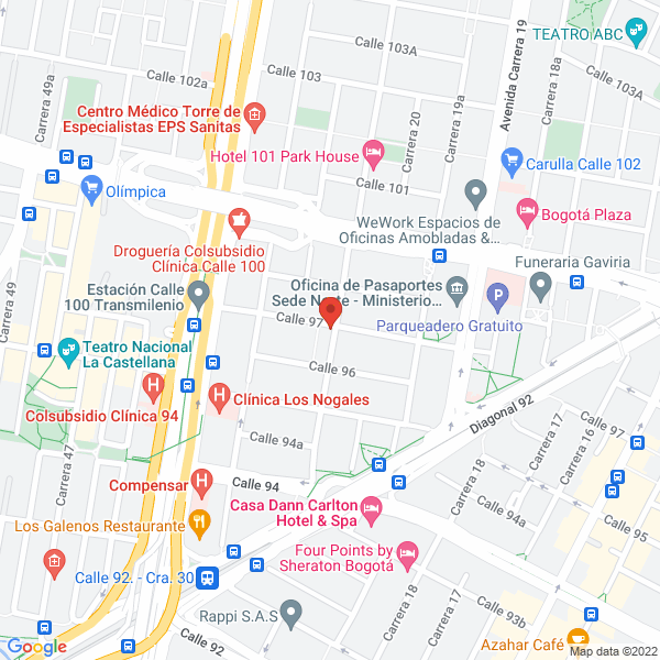 Mapa de Sociación Hosltein De Colombia