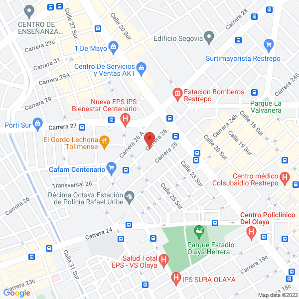 Mapa de Soldexel Ltda.