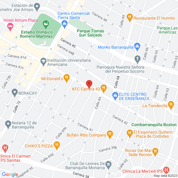 Map of Soluciones De Transportes Nacionales S.A.S