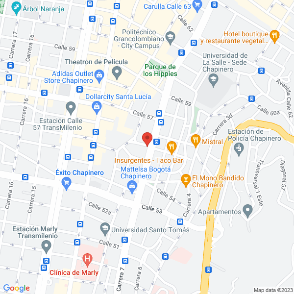 Mapa de William Shakespeare Centro De Idiomas S.A.S.