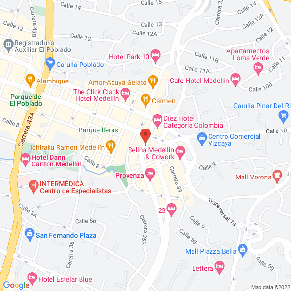 Mapa de Zeta Restaurante Griego
