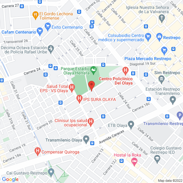 Mapa de Almacén Ortopédico Olaya