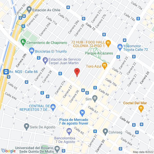 Mapa de Quimiceras