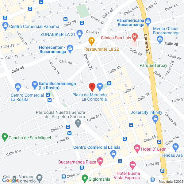 Map of Frutas Liana