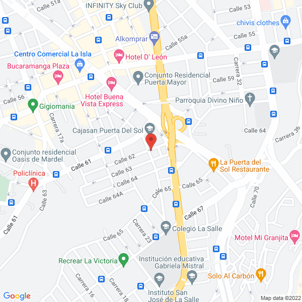 Map of Comercializadora Ferretería Del Oriente