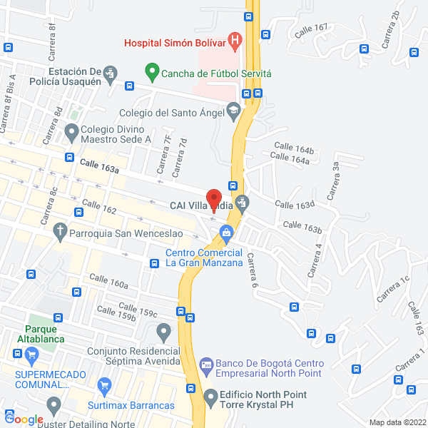 Mapa de Cda La Sabana