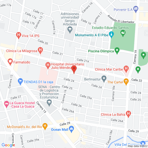 Map of Robles Olarte Antonia María