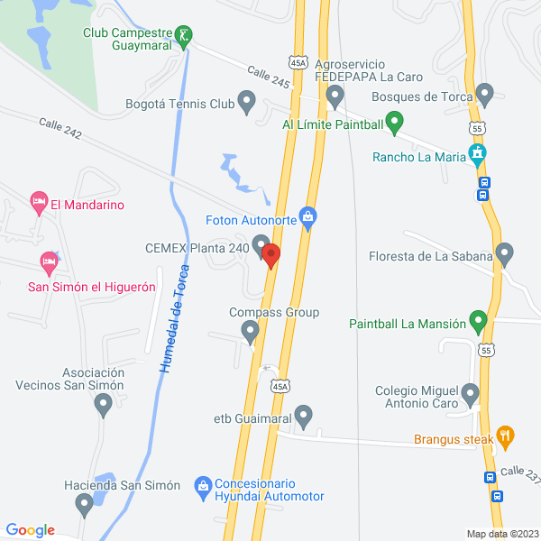 Mapa de Compass Group Services Colombia S.A.