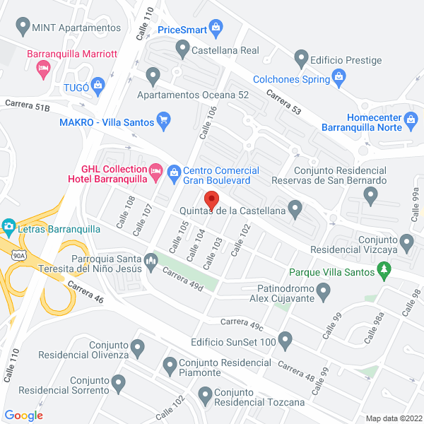 Map of Boreale Ltda.
