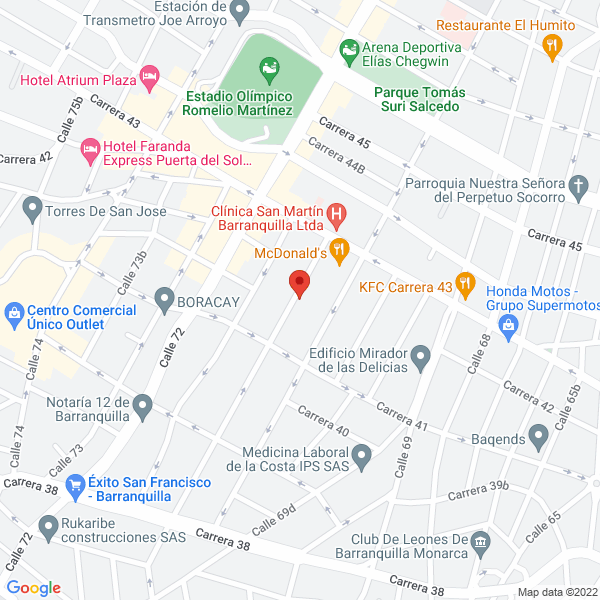 Map of Technocinco S.A.S.