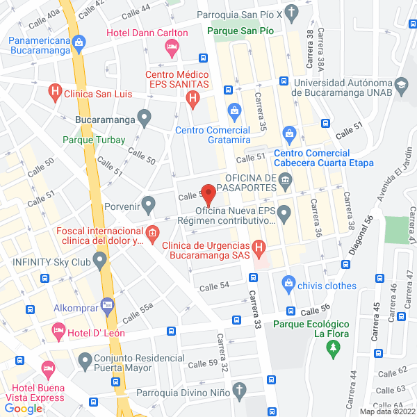 Map of M&G Transportes E Inversiones S.A.S.