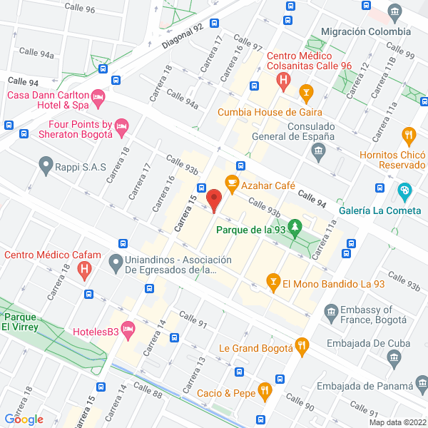 Mapa de Pedro Castillo Pineda Y Asociados Ltda.