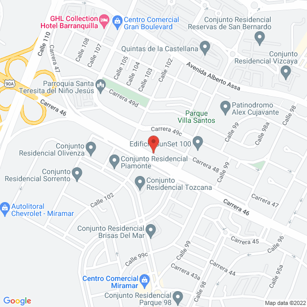 Map of Inversiones Leza S.A.S.