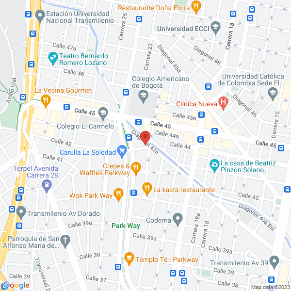 Mapa de Vias Y Ambiente Ltda. Viambiente Ltda.