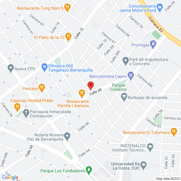 Map of Jc Logistica S.A.S.