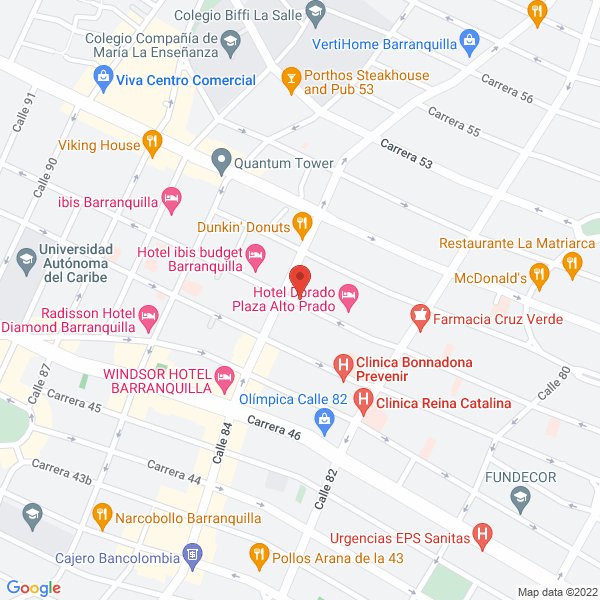 Map of Alegueny S.A.S.