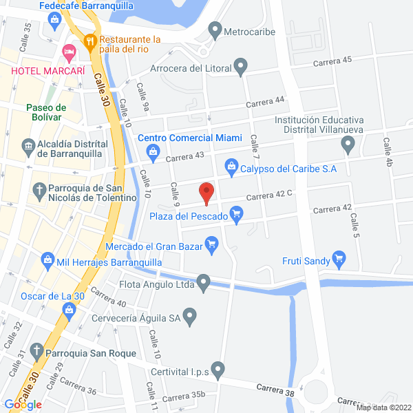 Map of Comercializadora Surtiatlántico Ltda.