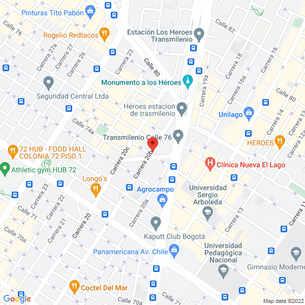Mapa de Indagar Ltda.