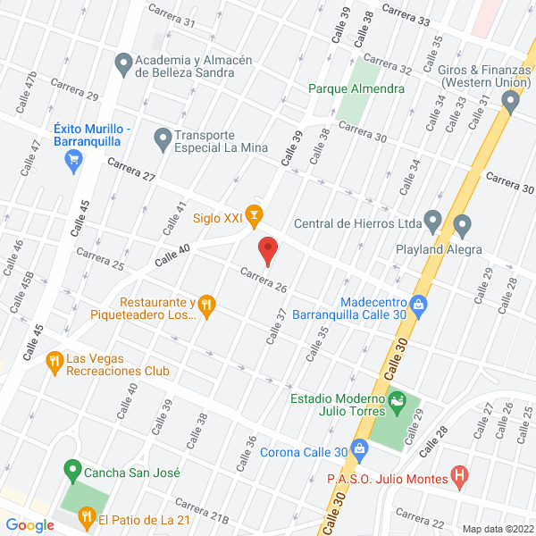 Map of Operador De Servicios Logisticos S.A.S.