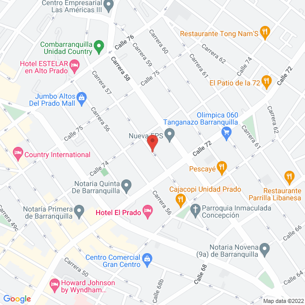 Map of Inversiones Abj S.A.