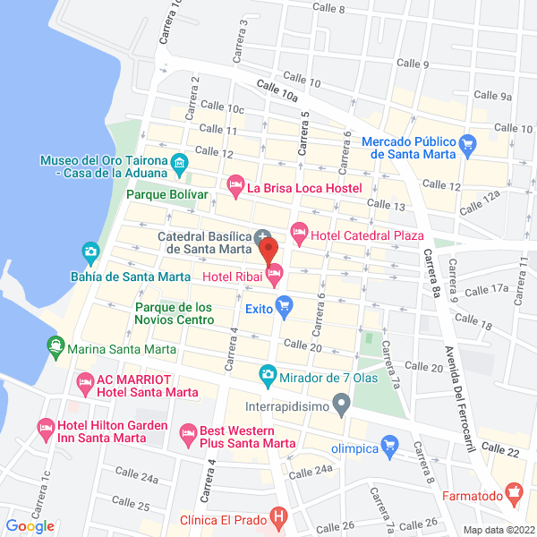 Map of Curaduría Urbana No. 1 Santa Marta