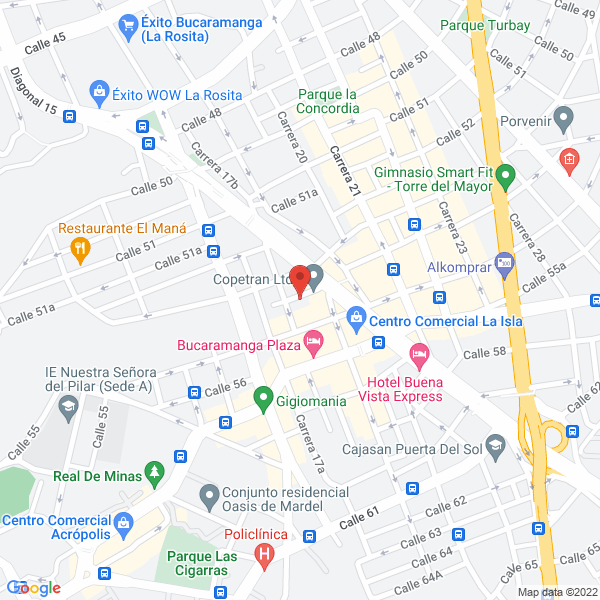 Map of Asetrans Ltda.