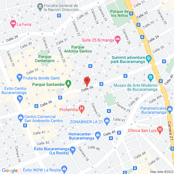 Map of Asociación De Pensionados Oficiales De Santander