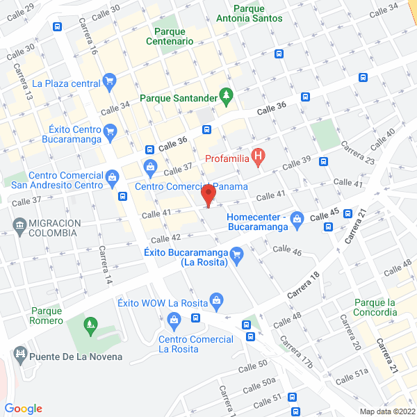 Map of Panadería Y Bizcochería Moderna