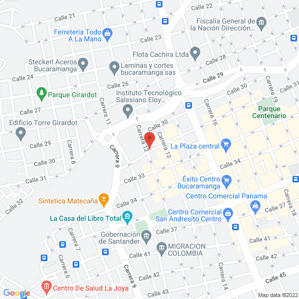 Map of Termoquímicos Ltda.