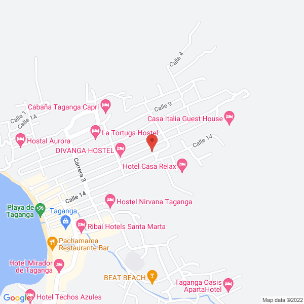 Map of Hostal Casa Jamaica
