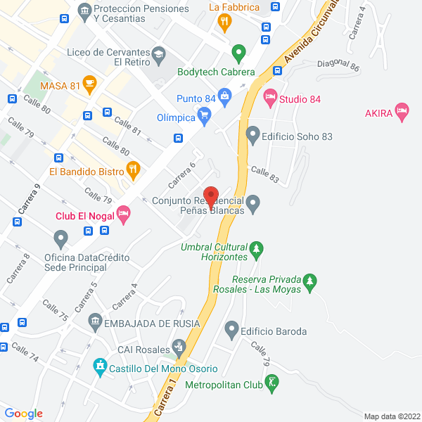 Mapa de Chic Tours