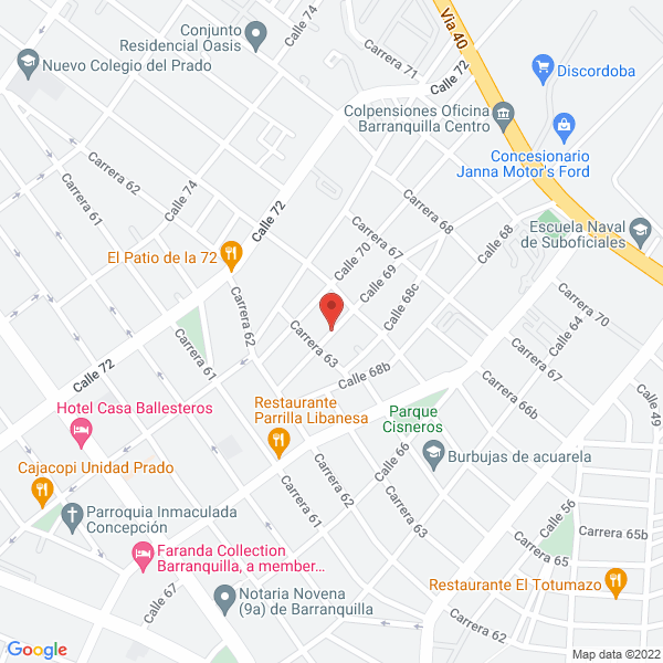 Map of Nayibe Travel