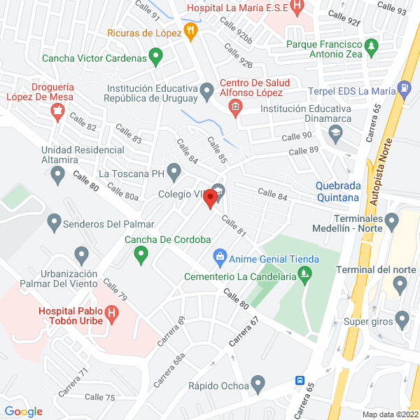 Mapa de Palmatours
