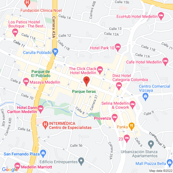 Mapa de Turismo Maya Londoño Oficina Poblado
