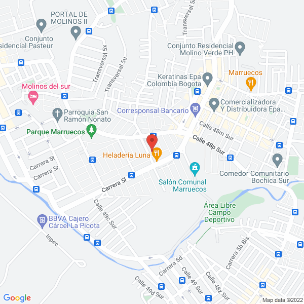 Mapa de Sin Fronteras Tours Arciniegas G