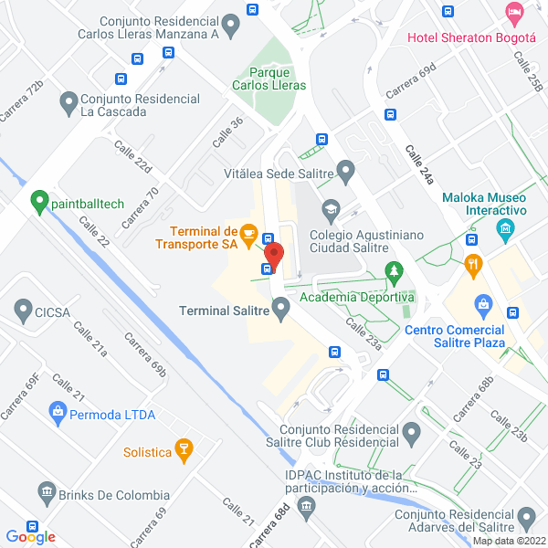 Mapa de Global Service & Logistics Sas