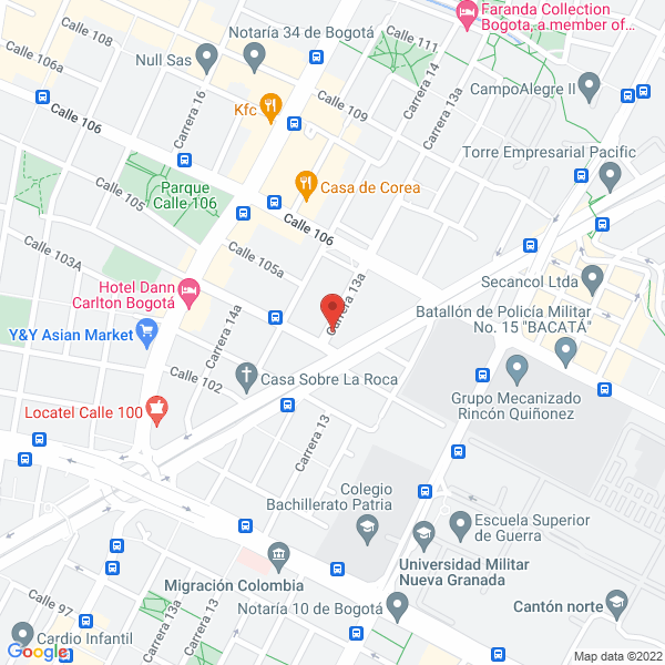 Mapa de A.J. Viajes Y Turismo S.A.S.