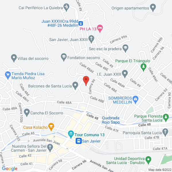 Mapa de Francy Tours