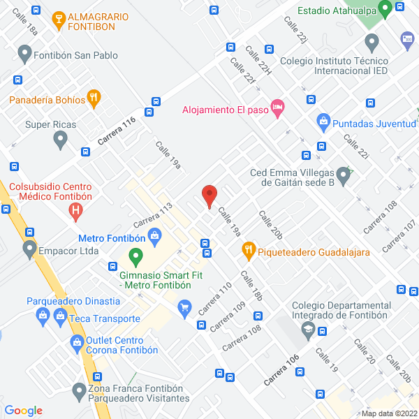 Mapa de Agencia De Viajes Y Turismo Jr