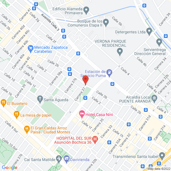 Mapa de Apartahotel Casa Villa Ines